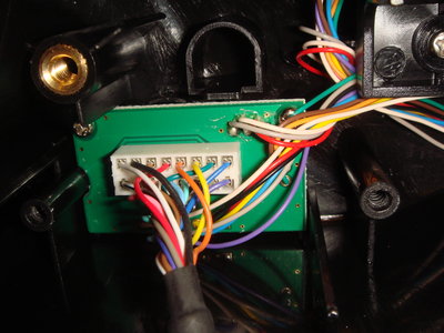 here is the circuit board where the pots and buttons wires goes to