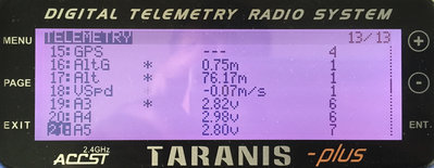 Altitude from vario sensor, both with and without auto offset