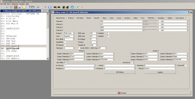 Telemetry tab