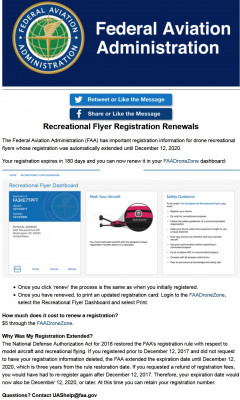 Recreational Flyer Registration Renewals